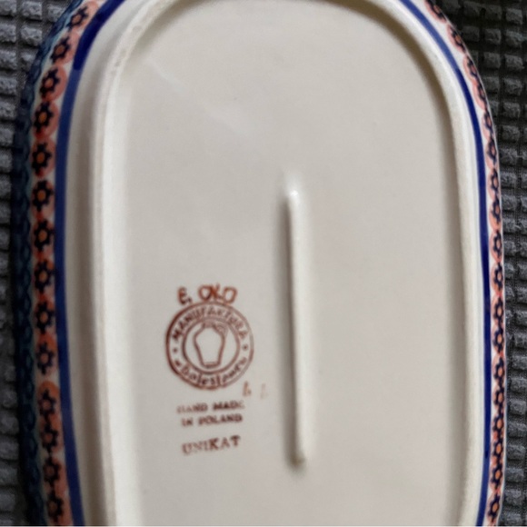 Polish Pottery Sugar Bowl and Cream Set - Picture 4 of 4